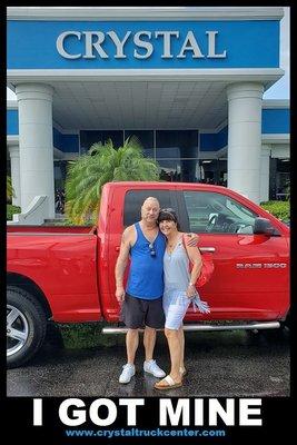 Congratulations to Glenn and Cindy Crima on the purchase of their 2012 Ram 1500!