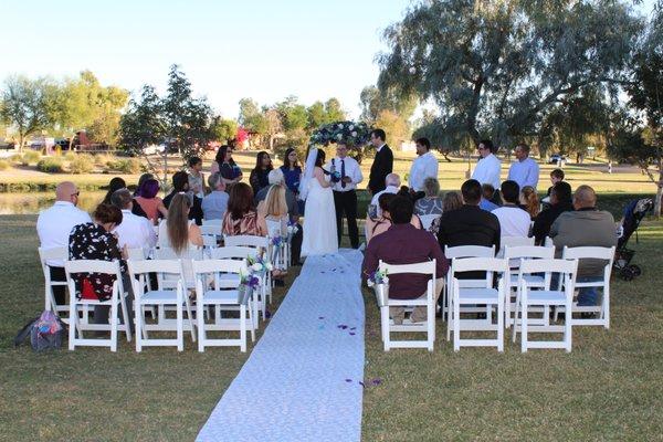 Vista Del Comino Park wedding. What a lovely place. This wedding was put on by SanTanWeddings . com