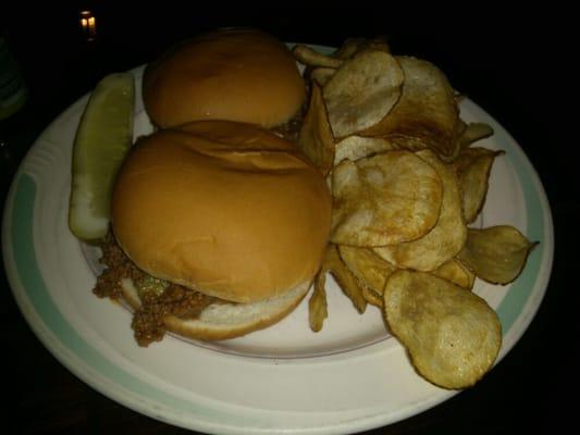 Thursday Special: Sloppy Joes $1.50 each & comes with homemade potato chips.