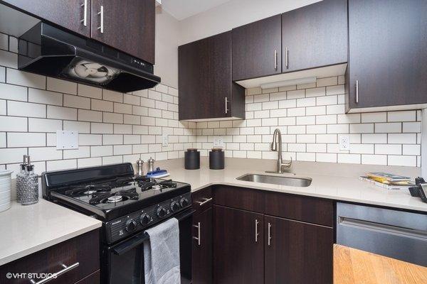 Upgraded appliances and modern finishes