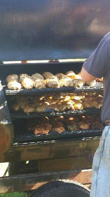 Now that some chicken! Let us smoke some for your next get together.