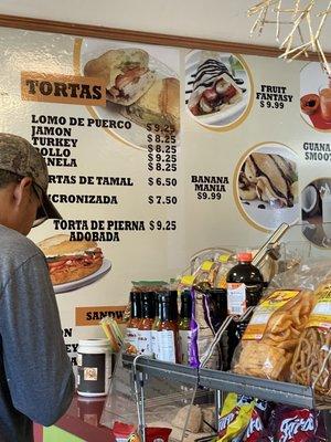 Tortas Menu