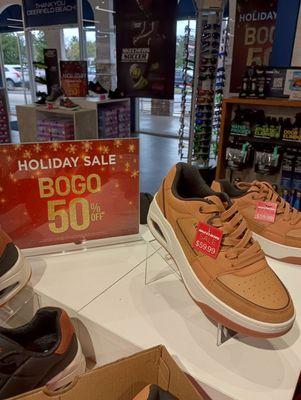 Holiday sale on shoes