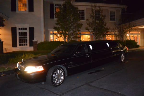 Bride and Groom get away car