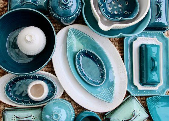 Blue Pottery inspired by the Ocean