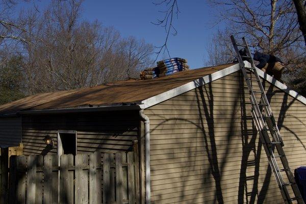 Old roof still on home