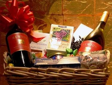 Gift Basket:  "Traditional Wicker"