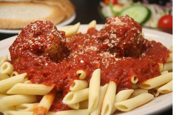 Penne and Meatballs