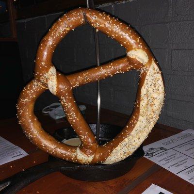 Everything bagel seasoning pretzel