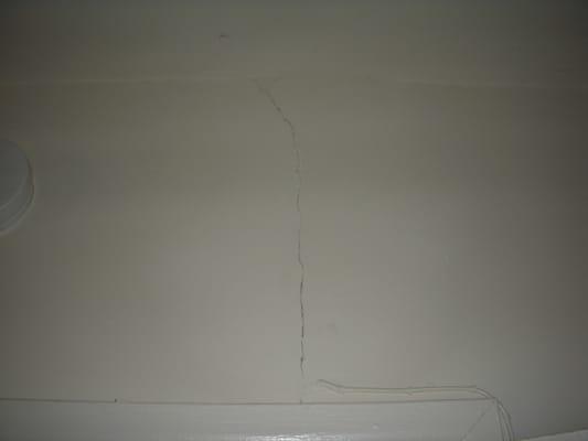 Crack above bedroom door