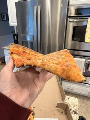 Thinness of pizza