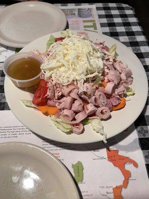 Chopped salad with house Italian