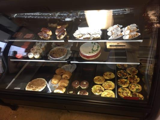 One of the display cases. The mini quiches were soooo yummy.