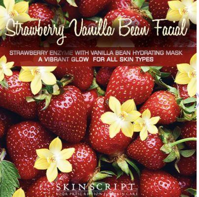 Strawberry vanilla bean facial