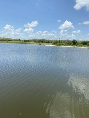 Stock pond 55 depth - 
 Relax with a pole & catch a fish or two