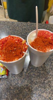 Corn in a cup/ w hot Cheetos *Not on the menu*