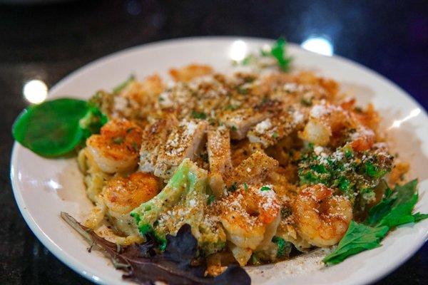 Cajun Shrimp and Chicken Pasta