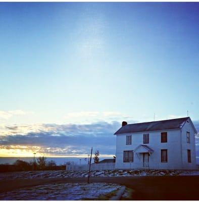 Old farm house at the entrance of the park