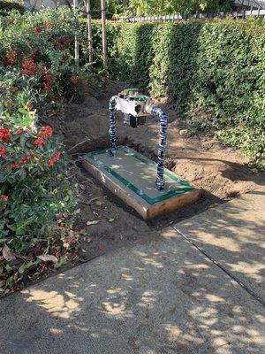 2" Irrigation backflow installation