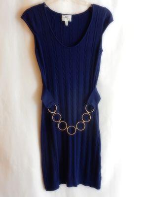 Milly New York Navy Sleeveless Sweater Dress