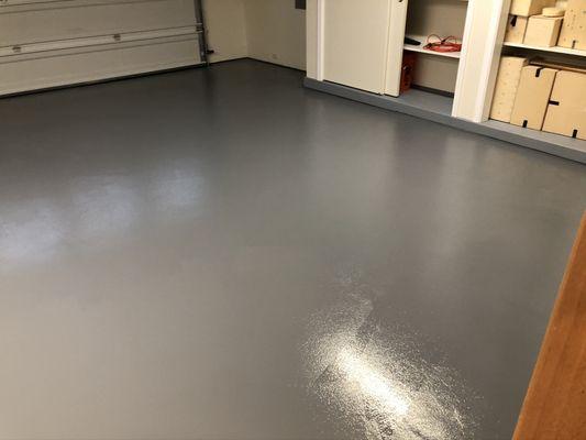 Cemcoat garage floor overlay