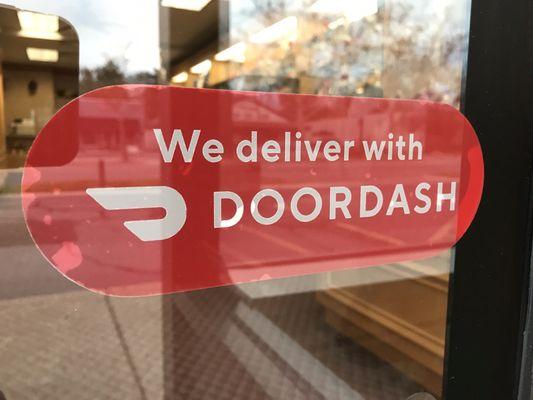 Doordash and (maybe) Uber Eats available...