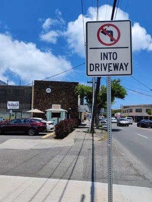 Don't turn left from Kapahulu Avenue (heading towards Waikiki)