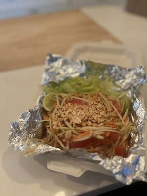 Papaya salad (vegan version - no fish sauce) (rating: 5/5)