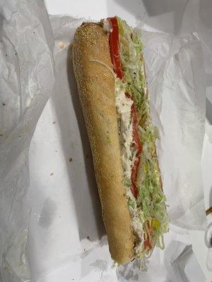 Huge chicken salad Hoagie!!!