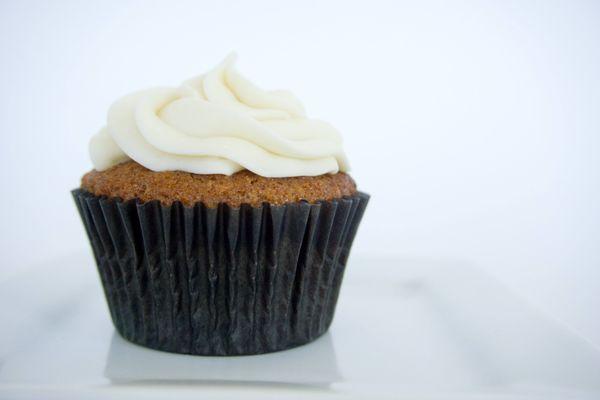 cupcake with cream cheese icing