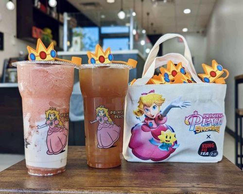 Free Princess Peach Bag when your order 2 drinks from Princess Peach Tea Party!