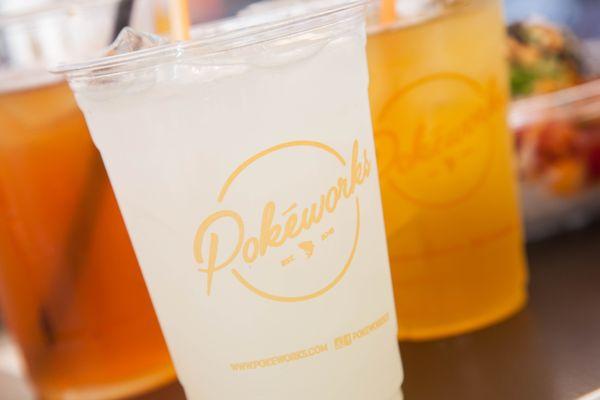 Pokeworks offers organic craft beverages to go with your meal!