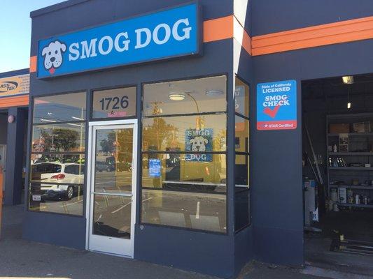 Smog Dog at 1726 Park St in the heart of Alameda.