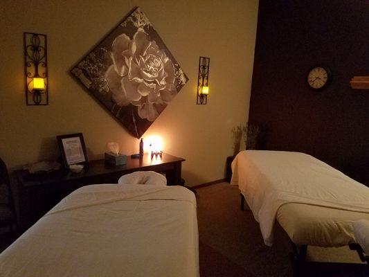 Couple's massage room.