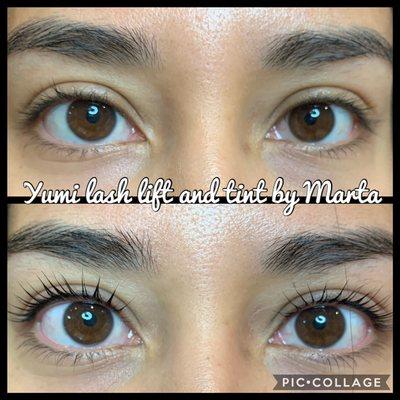 Yumi keratin lash lift by Marta