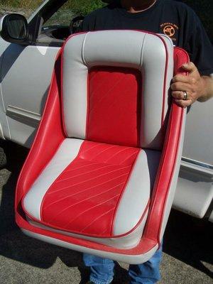 Custom boat seat