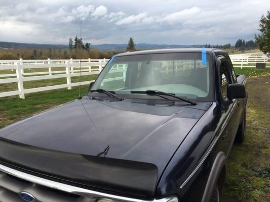 Ford ranger got the window installed