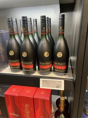 Remy Martin sell for $47.99 at Costco.  The same bottle sell for $95 at DFS store.