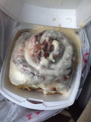 The Cinnabon. Sloppy goodness on the go!