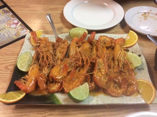 Langostinos !  What a delicious appetizer !! This was a half plate that two of us shared. Can't wait to return.