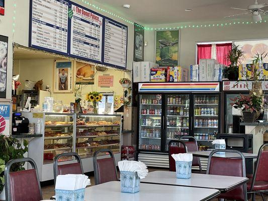 Counter and refreshments