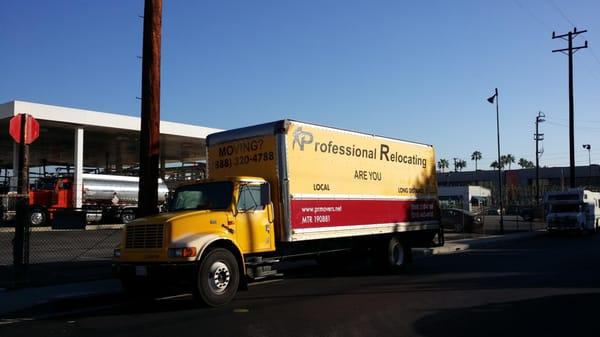 This is just one of our 24ft box trucks we use.