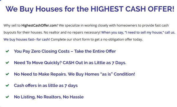 Sell your house fast for cash. We buy houses fast Phoenix