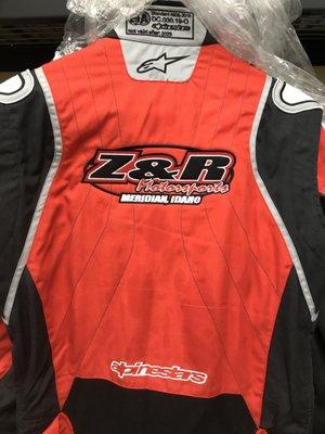 Z&R on a race suit Finished!