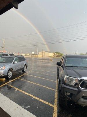 Double rainbow after the down pour