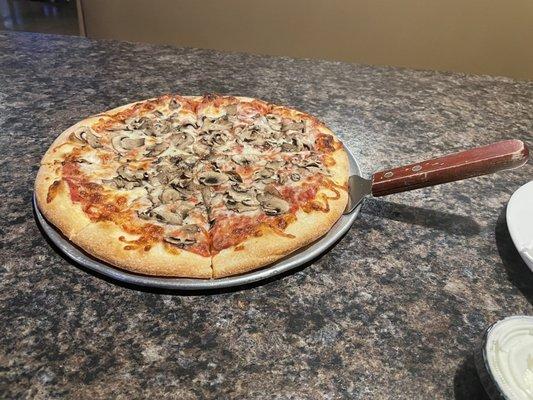 Mushroom pizza