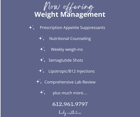 We offer medically supervised weight loss!!!