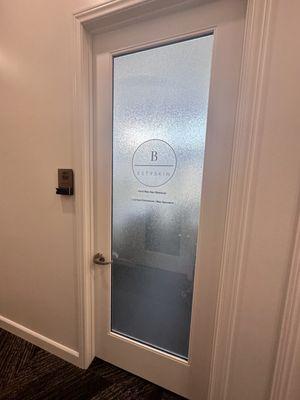 Entry door to suite 104