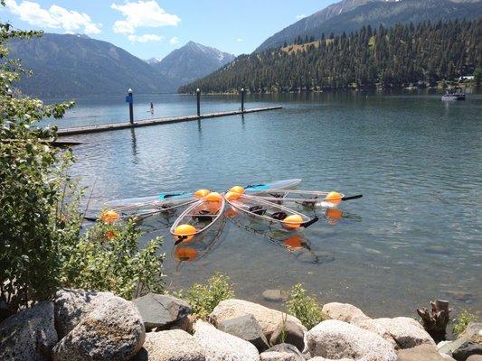 Wallowa Lake in Joseph Oregon Glass Bottom kayak rentals and tours