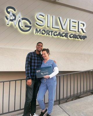 Best Mom and Son duo signed their documents for their step up home!